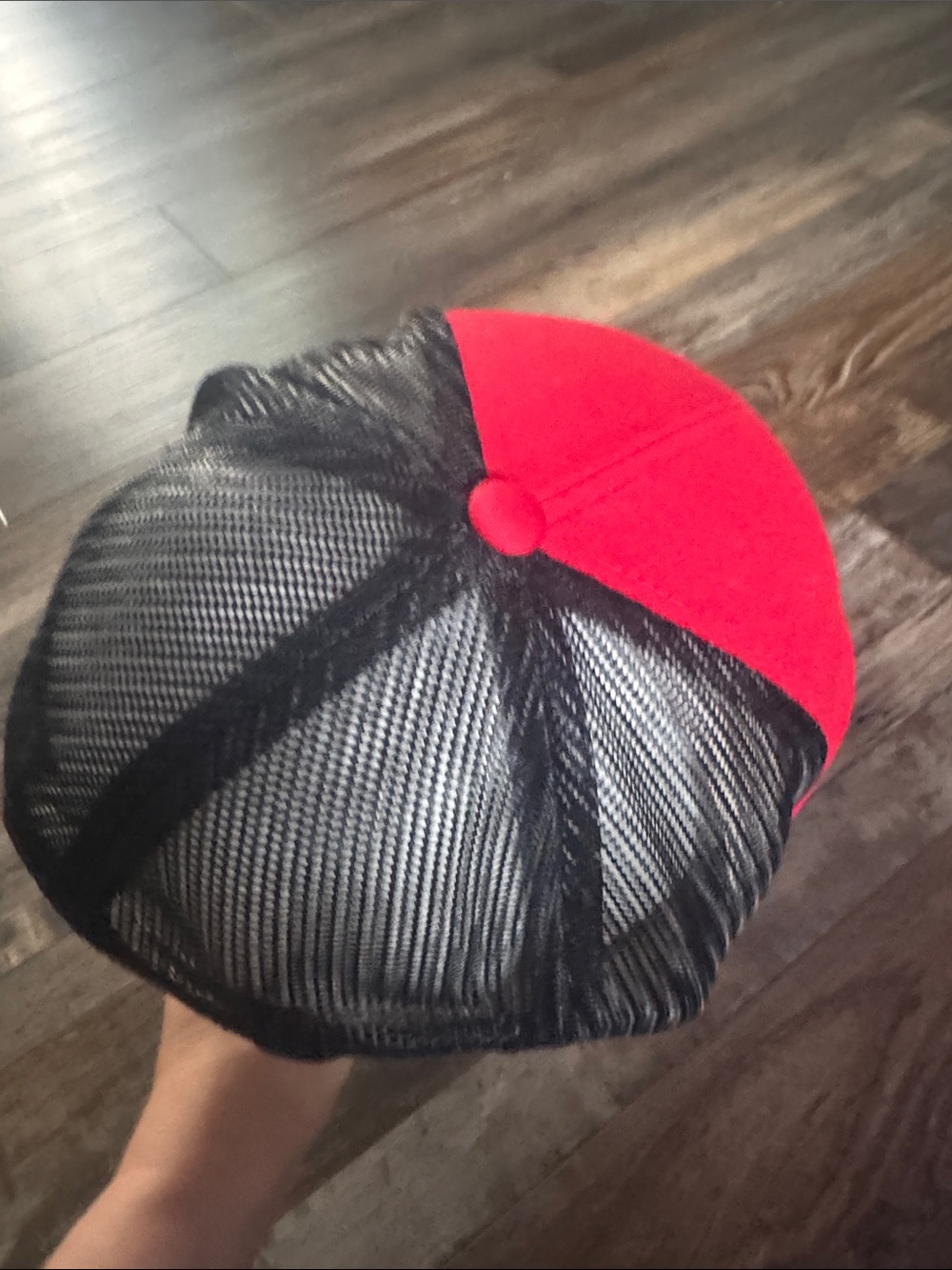 Red Mesh-Back Trucker Hat - Picture 5 of 10